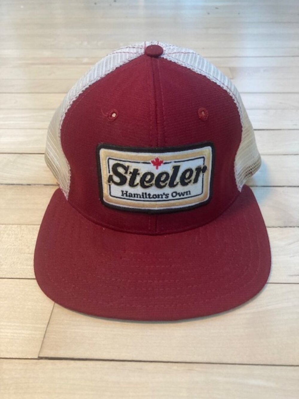 Vintage New Era Steeler Beer Trucker Hat Snapback Made USA Hamilton